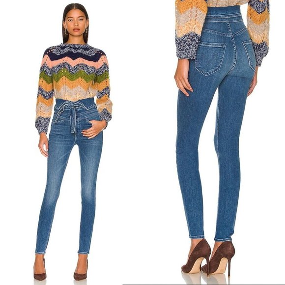 NWT MOTHER The Triple Stack Looker Wish On A Star‎ Sz 26 - Picture 2 of 15